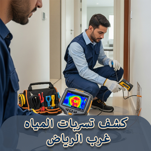 كشف تسربات المياه غرب الرياض